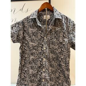 Lucky Brand Saturday Stretch Short Sleeve Button Down – Size Medium